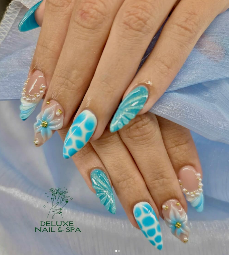 DELUXE NAILS AND SPA nail work in San Marcos, Texas